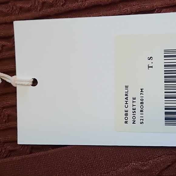Nwt! Sezane Charlie Midi dress hazelnut - Picture 8 of 13